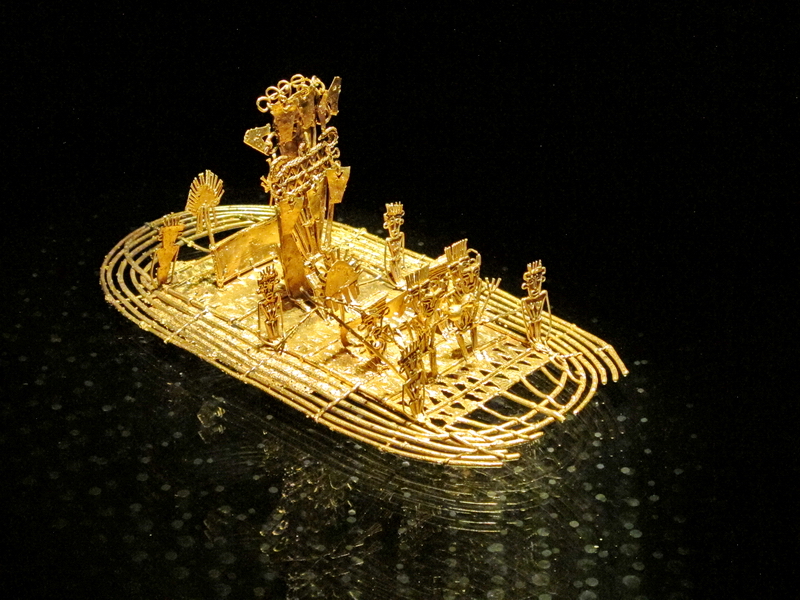 Balsa Muisca en el Museo del Oro de Bogotá