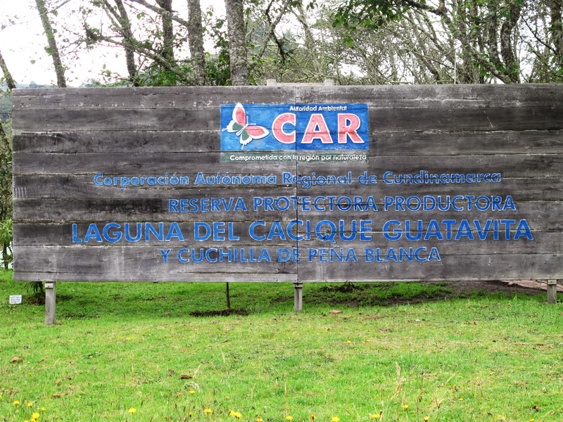 Entrada a la Reserva Forestal de Guatavita