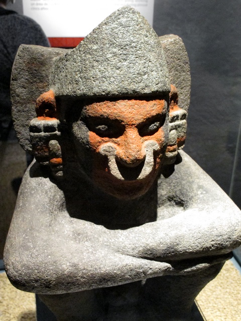 Pieza policromada mexica. Museo Templo Mayor.