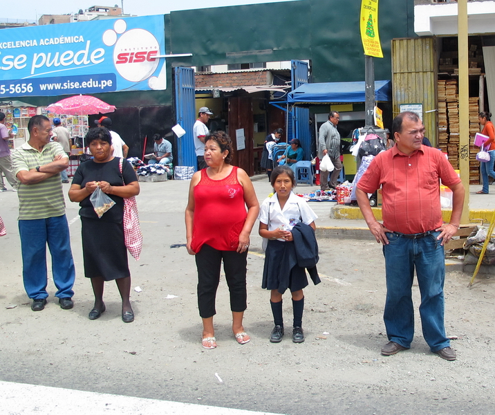 Habitantes del barrio de Chorrillos