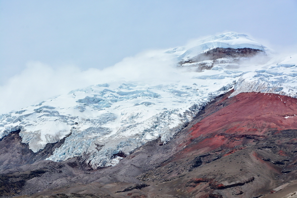 nieve en el Cotopaxi