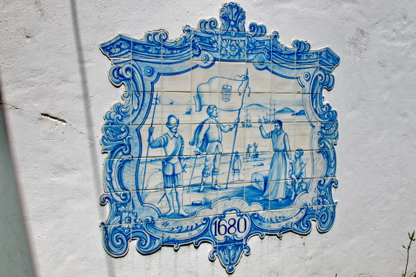 Azulejos en una casa portuguesa de Colonia del Sacramento