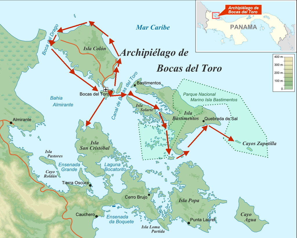 bocas_del_toro_archipelago_map