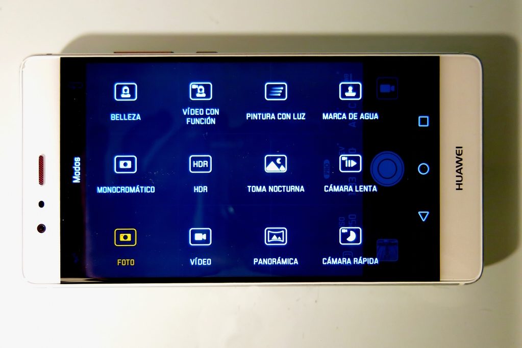 Huawei P9 pantalla menus