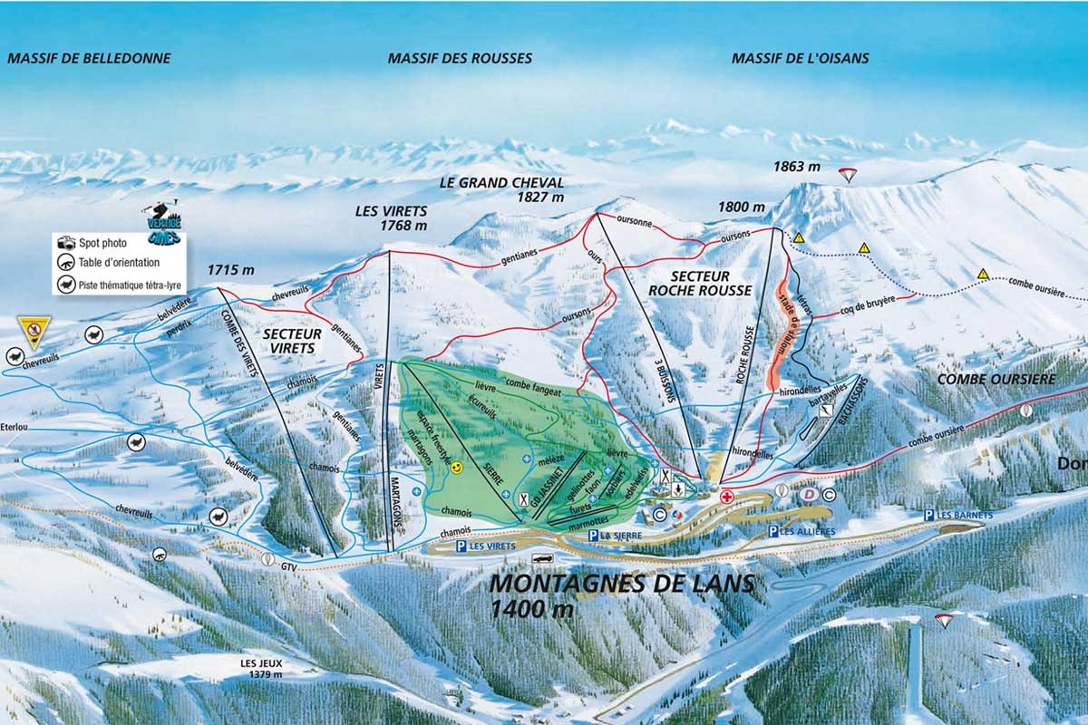 Lans en Vercors pistas