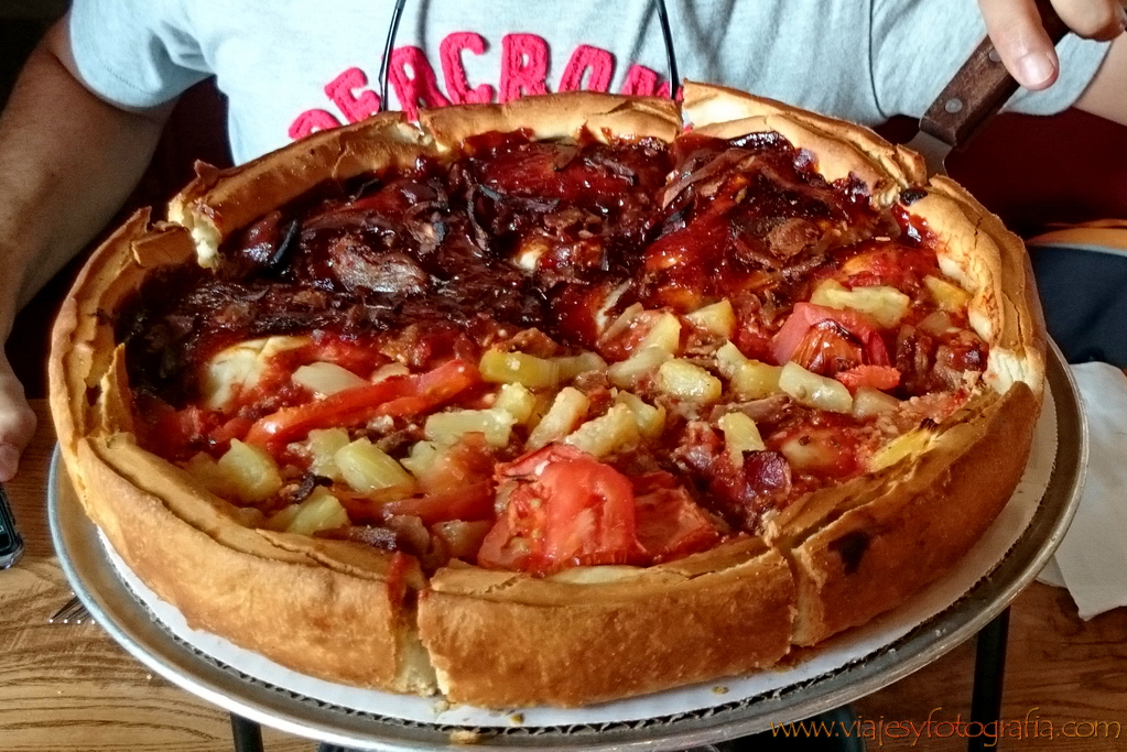 Chicago pizza en Giordanos