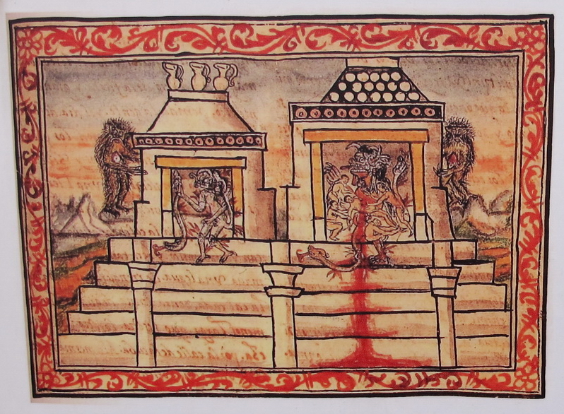 Sacrificios humanos en un templo mexica Sacrificios humanos en un templo mexica