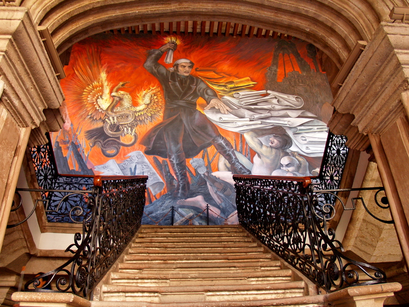 Mural en el Palacio de Justicia Mural en el Palacio de Justicia