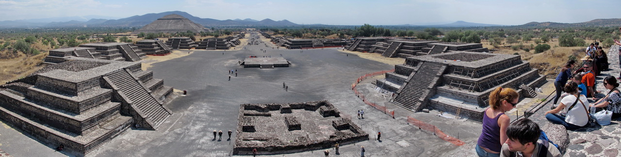 Teotihuacán desde la Pirámide de la Luna Teotihuacán desde la Pirámide de la Luna