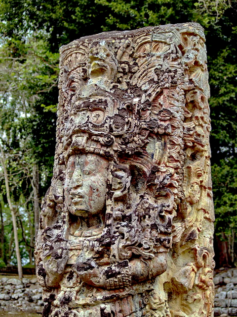 Estela maya en Copán 3 Estela maya en Copán 3