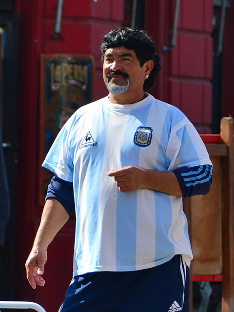 Maradona en Caminito Maradona en Caminito