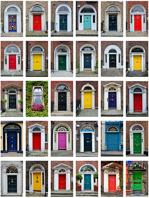 Puertas de colores en Dublín Puertas de colores en Dublín