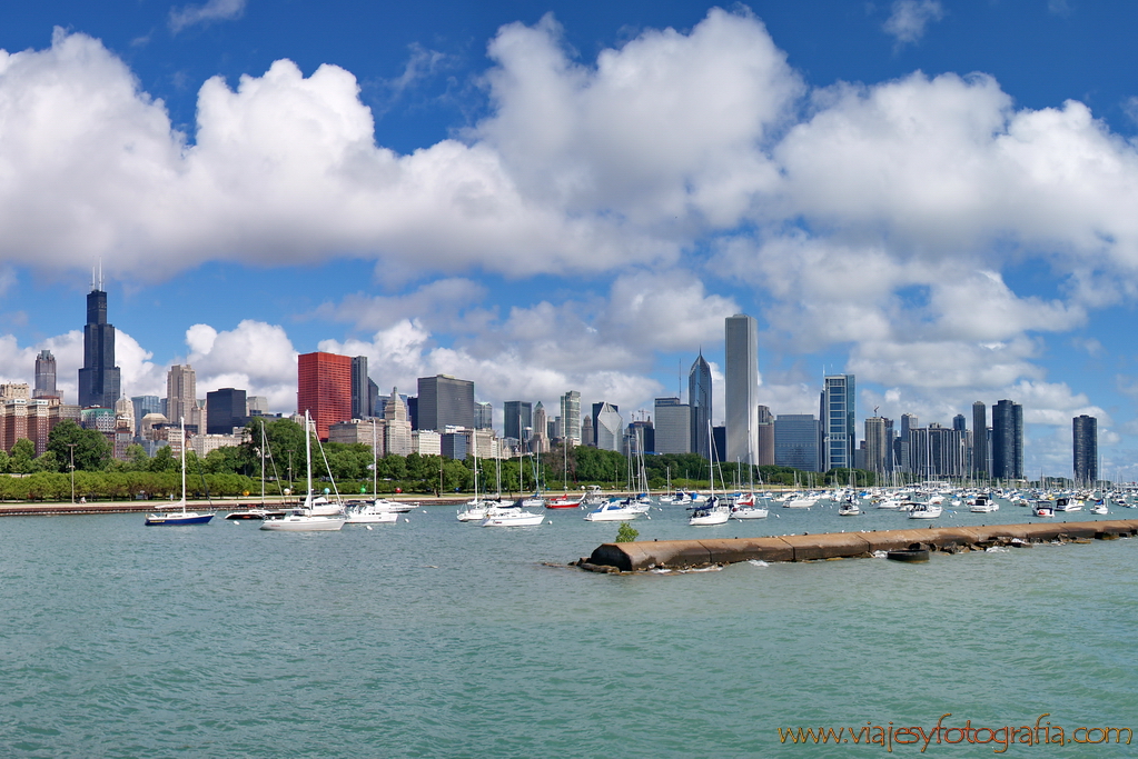 Chicago lago Michigan Chicago lago Michigan