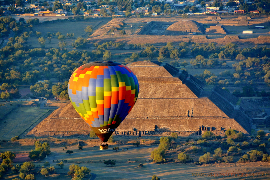 tour piramides de teotihuacan en globo