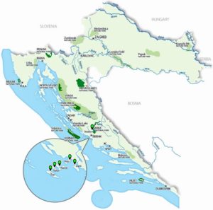 croacia-national-park-map