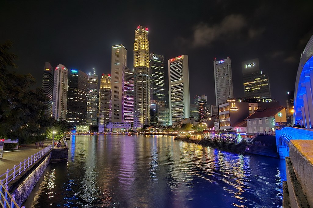 singapur-downtown-evening