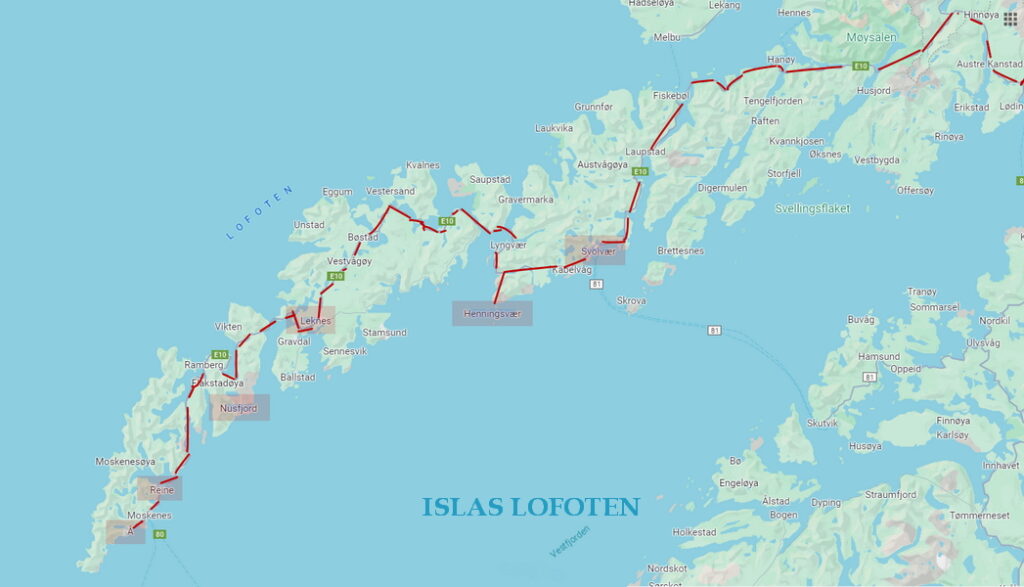 lofoten-mapa-ruta