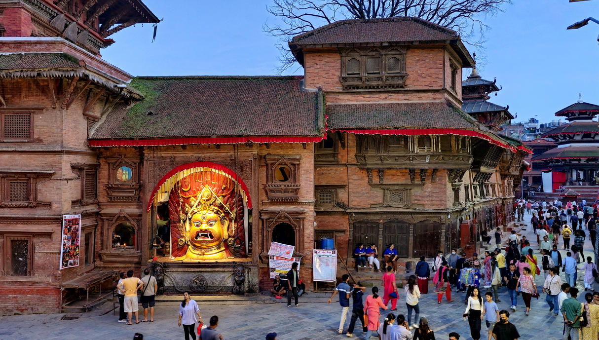 Katmandu Durbar Square atardecer