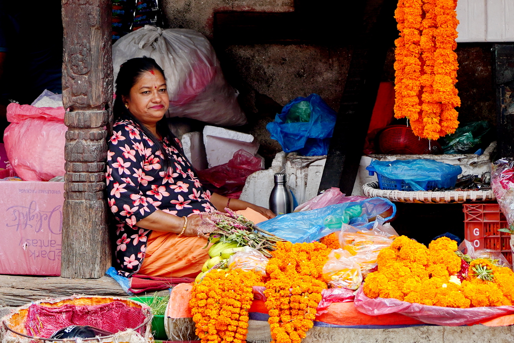 vendedora Katmandu Nepal