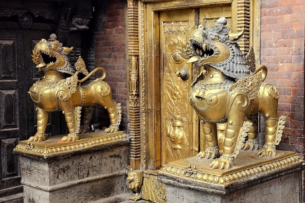 Katmandu entrada templo