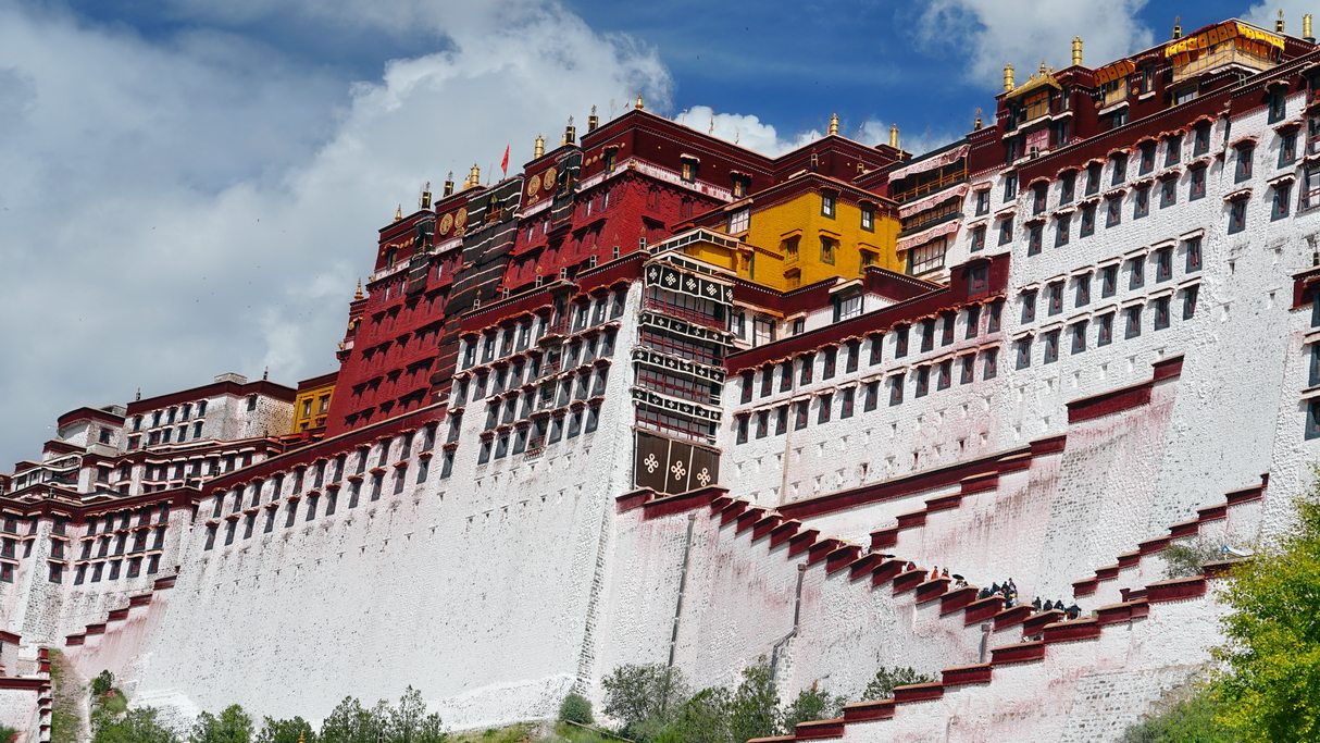 Lhasa Palacio de Potala escalinatas