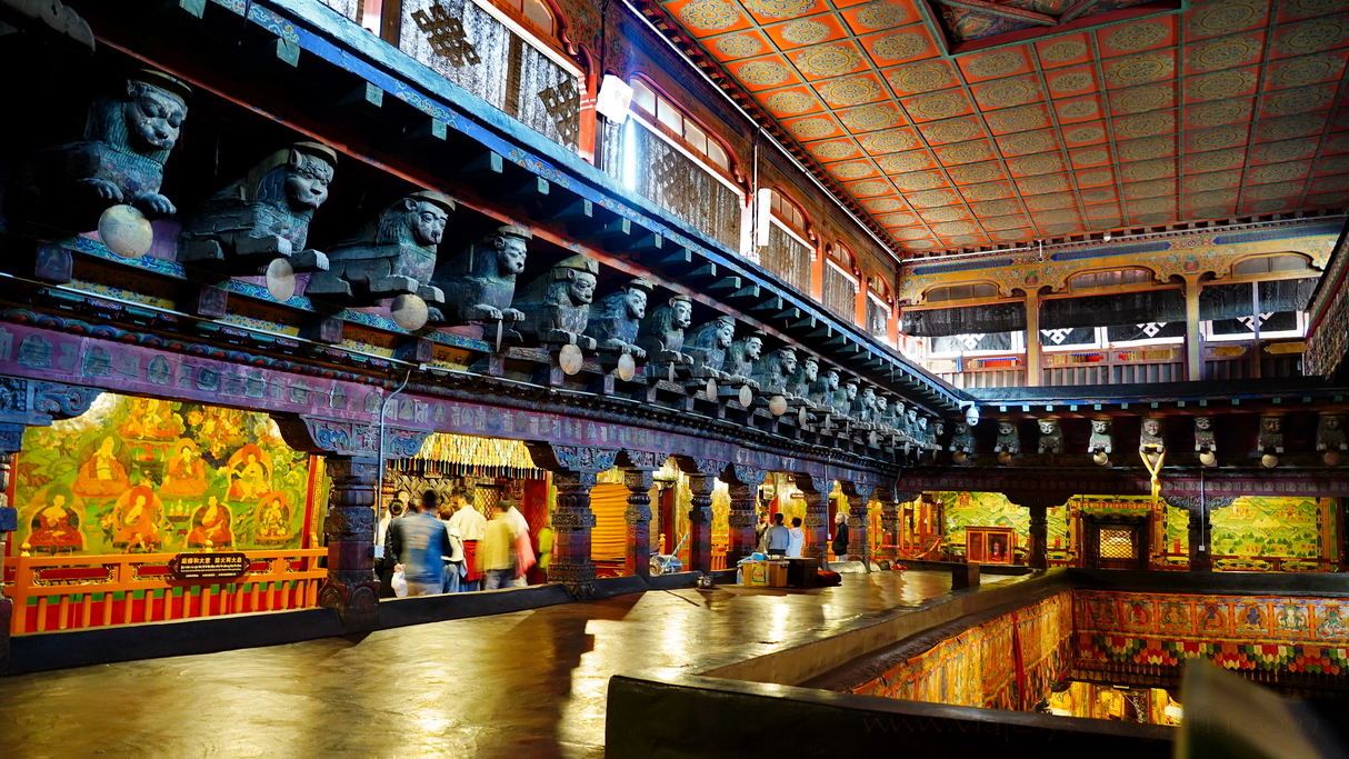 interior templo de Jokhang Lhasa