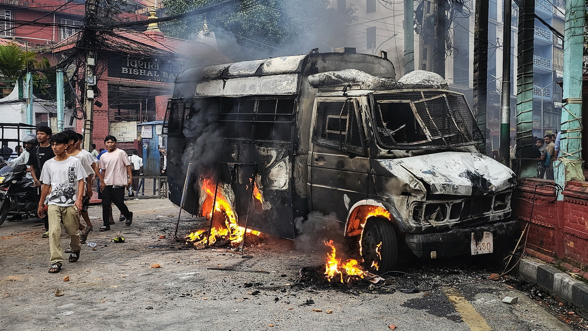 Revueltas de septiembre 2025 Katmandu Nepal