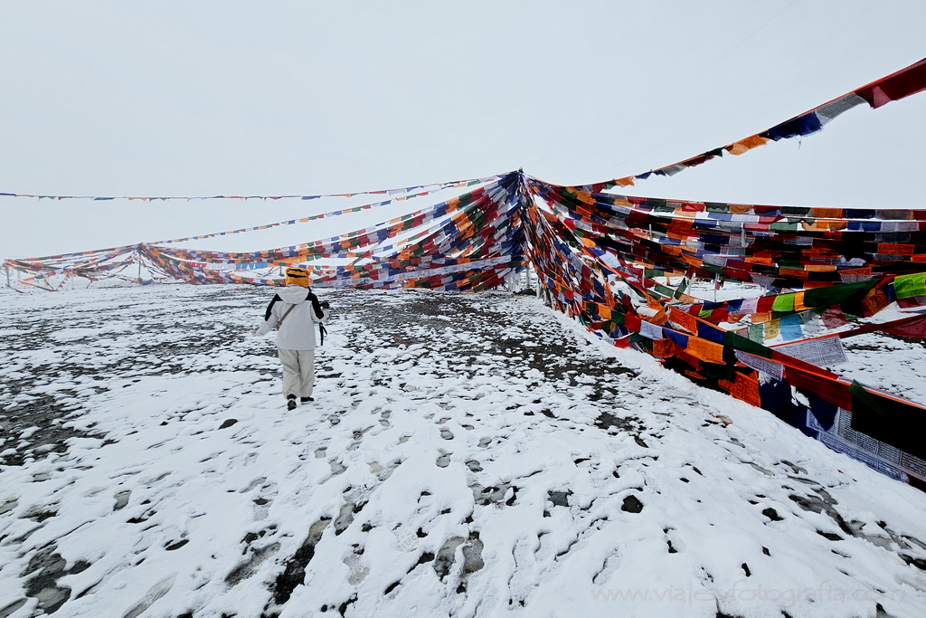 Banderas de oracion en el Tibet