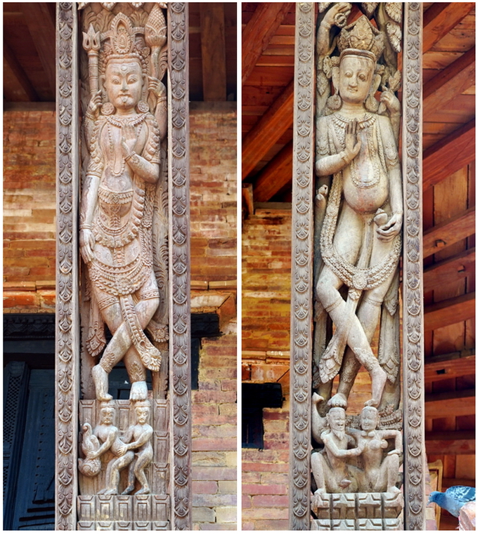 Bhaktapur Dattrataya Temple tallas eroticas