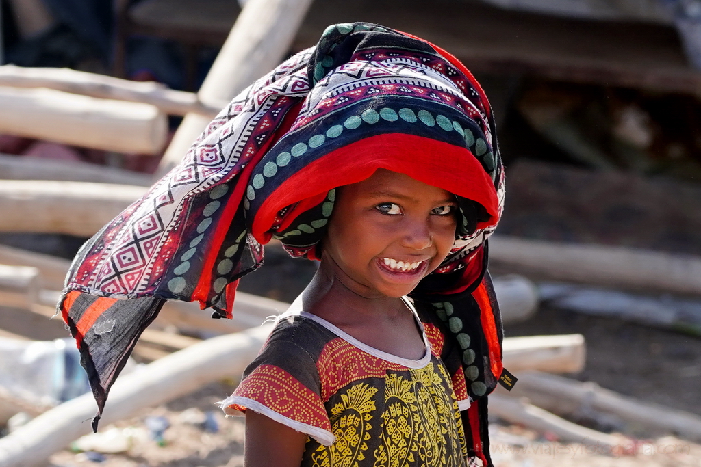 smiling afar girl