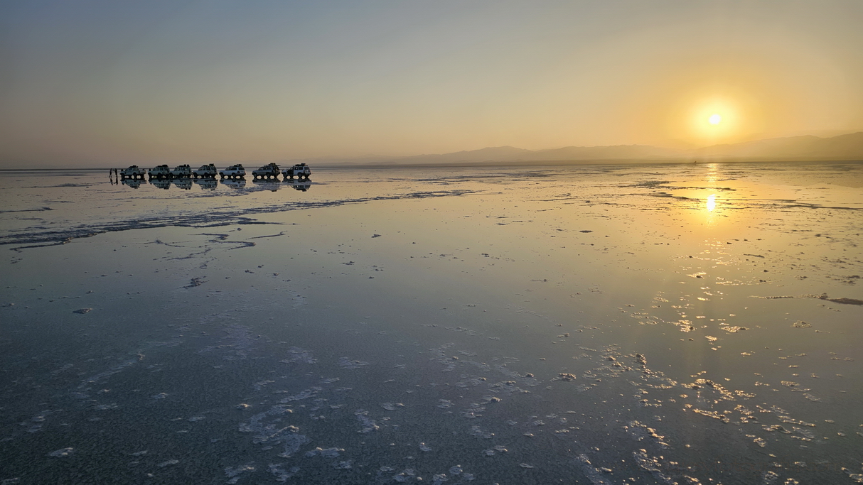 danakil atardecer en el salar de dallol