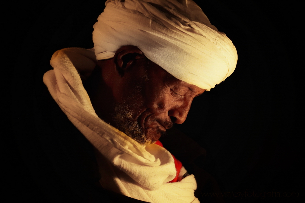 Retrato nocturno en Lalibela