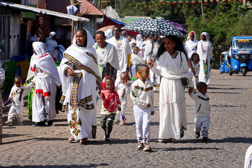 Familias en Lalibela